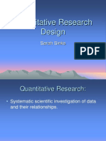 Quantitative Research Design