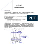 Pre-LAB 5: Amplitude Modulation