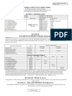 AWS A5.12: Material Safety Data Sheet (MSDS)