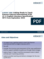 GRTT Slides For International GCSE English Literature