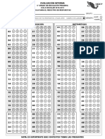 Hoja Respuestas Evaluacion Interna Sexto Primaria PDF