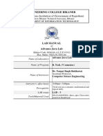 Advance Java Labmanual