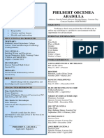 Philbert Obcemea Abadilla: Course: Food and Beverages Technology