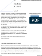 Cleanroom Classifications (Iso 8, Iso 7, Iso 6, Iso 5)