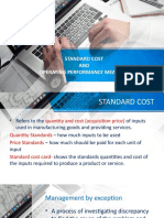 Standard Cost and Operating Performance Measures Final