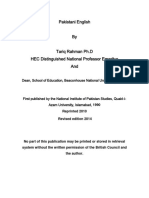 Pakistani English by Tariq Rehman PDF