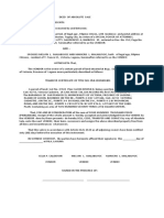 Deed of Absolute Sale Celia P. Calderon - Sps. Melvin & Maricris L. Malabuyoc