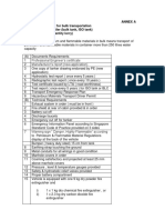 Annex A Inspection Checklist For Bulk Transportation Prime Mover and Trailer (Bulk Tank, ISO Tank) Road Tanker (Single Entity Lorry)