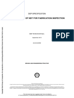 Qualification of NDT For Fabrication Inspection