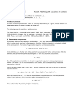 Topic 4 - Working With Sequences of Numbers