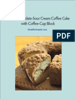 White Chocolate-Sour Cream Coffee Cake With Coffee-Cup Block
