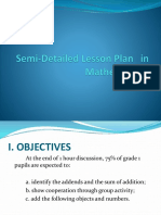 Semi Detailed Lesson Plan in Mathematics I