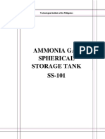 Ammonia Gas Spherical Storage Tank SS-101: Technological Institute of The Philippines