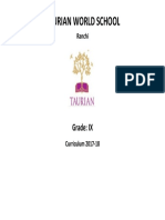 Taurian Curriculum Framework Grade 9