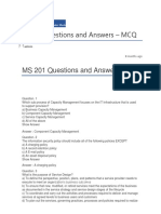 MS 201 Questions and Answers