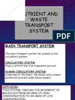 Nutrients and Waste Transport System
