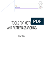 Tools For Motif and Pattern Searching: Prat Thiru