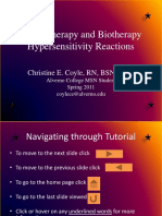 Chemotherapy and Biotherapy Hypersensitivity Reactions: Christine E. Coyle, RN, BSN, OCN