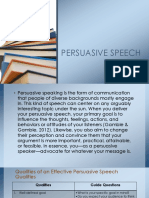 Persuasive Speech