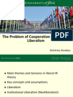 Week 4 - The Problem of Cooperation and Peace - Liberalism