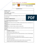 Learning Plan LAWS of MOTION