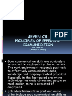 Seven Cs of Communication