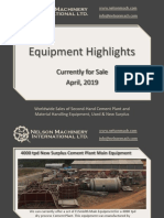 Nelson Machinery Int'l Equipment Highlights 2019-04