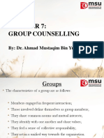 Group Counselling: By: Dr. Ahmad Mustaqim Bin Yusoff