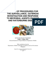 Manual of Procedures For The Surveillance Outbreak Investigation and Response To Microbial Agents of Food and Waterborne Diseases