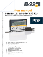 Operation Manual: SERIES IZ15E-100 (RS232)