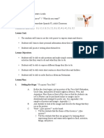 Spanish Language Lesson Plan PDF