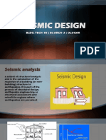 Seismic Design: Bldg. Tech-05 - Bs Arch - 3 - Ologar