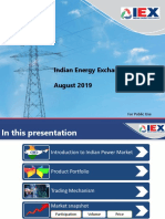 Indian Energy Exchange August 2019: For Public Use