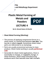 Plastic Metal Forming of Metals and Powders