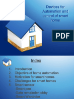 Devices For Automation and Control of Smart Home