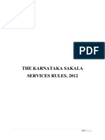 The Karnataka Sakala Services Rules, 2012