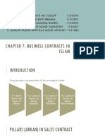 Chapter 7: Business Contracts in Islam: 4PM-7PM FST-BK 6.3 Group 5