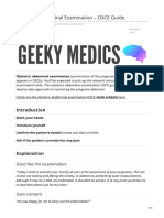 Obstetric Abdominal Examination OSCE Guide