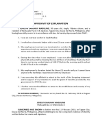 Affidavit of Explanation: IN WITNESS WHEREOF, I Hereunto Set My Hand This 11 February 2019 at Tagum