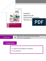 Técnicas Cuantitativivas - Informacion Primaria. El Cuestinarioi