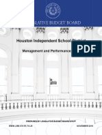 Houston ISD Performance Review