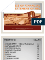 Analysis of Financial Statement of Hec