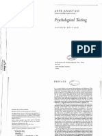 Anne Anastasi - Psychological Testing I