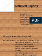 Types of Technical Report