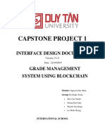 Capstone Project 1: Interface Design Document