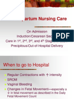 Intrapartum Nursing Care