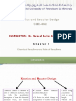 Kinetics and Reactor Design: INSTRUCTOR: Dr. Nabeel Salim Abo-Ghander