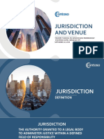 Jurisdiction and Venue