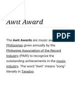 Awit Award - Wikipedia PDF