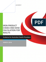 Iron Product Choice and Dose Calculation20052016